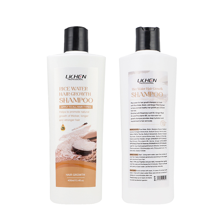 Custom Hair Growth Shampoo Rice Water Shampoo for Hair Loss