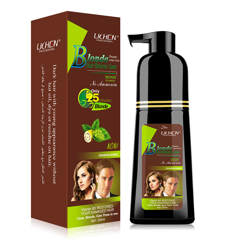 Lichen Semi Permanent Blonde Hair Dye Shampoo