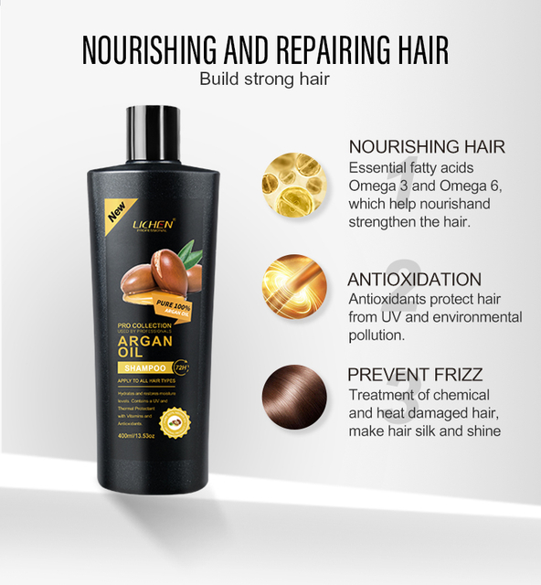 Private label Sulfate Free nourishing Hydrated Scalp argan oil shampoo