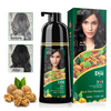 3 in 1 Semi Permanent herbal black dye shampoo black natural instant hair colour shampoo for grey hair